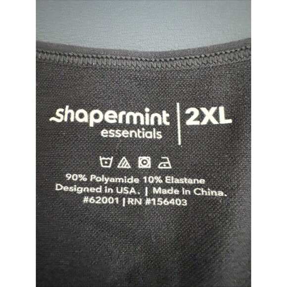Shapermint Essentials Scoop Neck Cami Women's 2XL Black NWT 0044 - Picture 7 of 14
